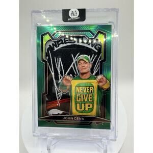 Art Card John Cena With WWE Patch Made By Mayflower Custom Cards